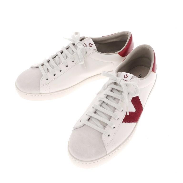 アウトレット ヴィクトリア Victoria レザー スニーカー ホワイト ボルドー Burdeos 40 1 リタリオリブロ ヤフーショップ 通販 Yahoo ショッピング