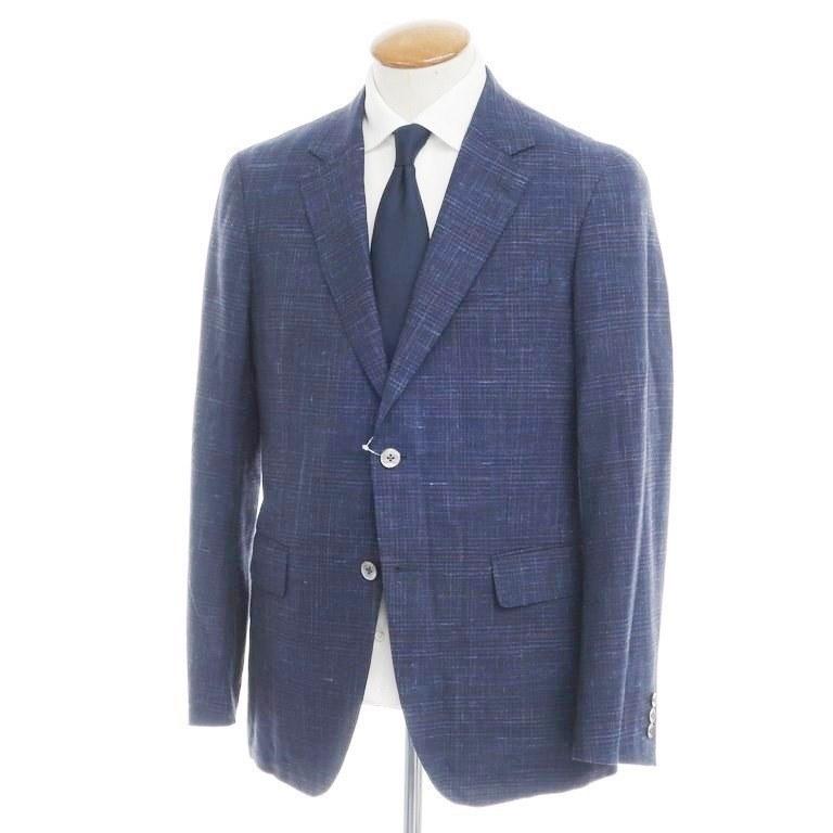 タケオ キクチ Takeo Kikuchi ウールシルクリネン チェック 2bテーラードジャケット ネイビー 3 Epd 1 リタリオリブロ ヤフーショップ 通販 Yahoo ショッピング