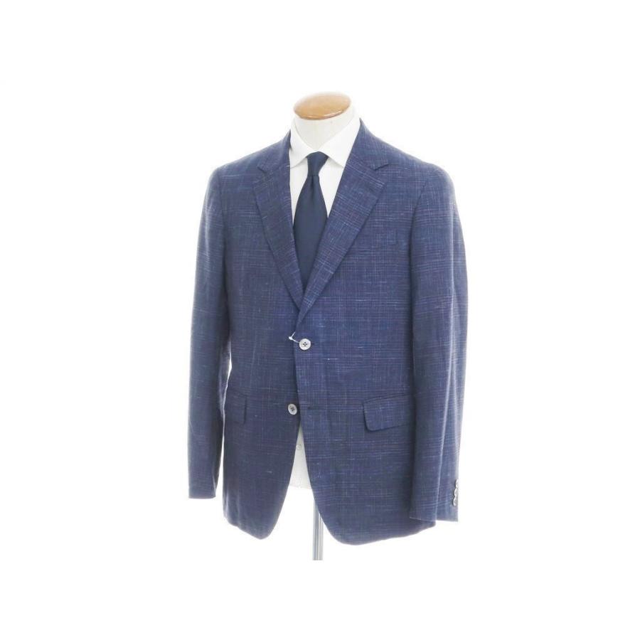 タケオ キクチ Takeo Kikuchi ウールシルクリネン チェック 2bテーラードジャケット ネイビー 3 Epd 1 リタリオリブロ ヤフーショップ 通販 Yahoo ショッピング
