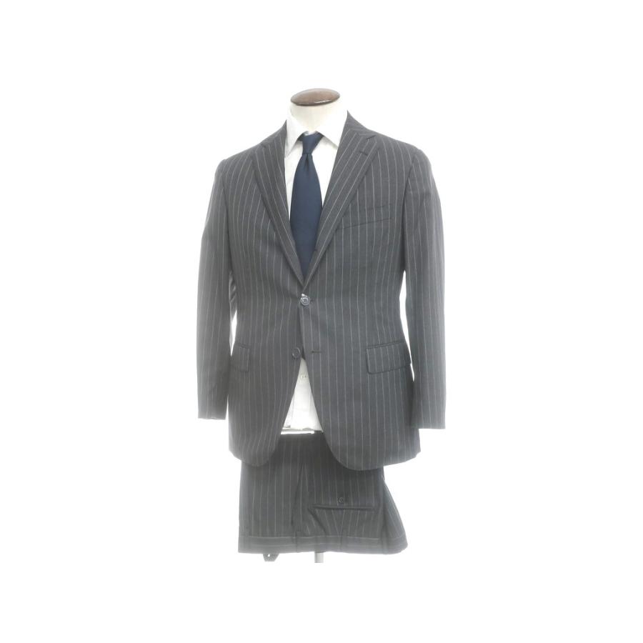 ベルベスト Belvest 伊勢丹メンズ別注 ウール ストライプ 3つボタン スーツ グレー 50 1 リタリオリブロ ヤフーショップ 通販 Yahoo ショッピング