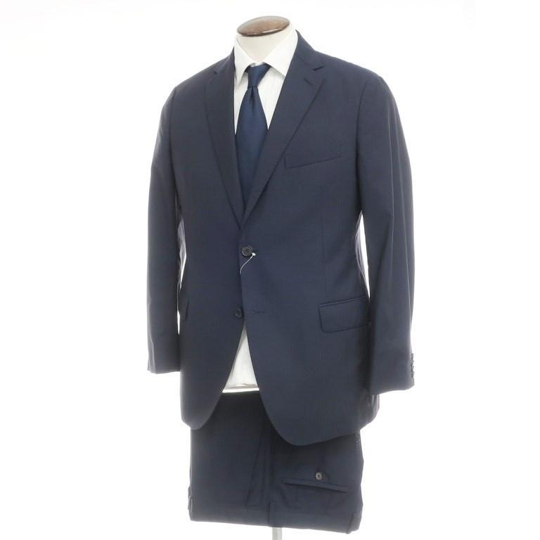 カンタレリ Cantarelli ウール ストライプ 2つボタン スーツ【サイズ52