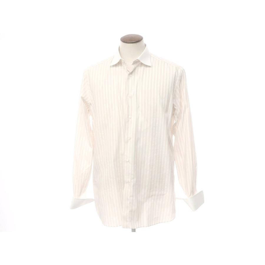 Brioni ドレスシャツ ストレッチブリオーニイタリア製ホワイト