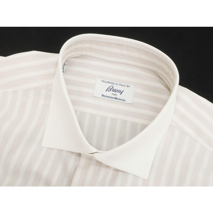 Brioni ドレスシャツ ストレッチブリオーニイタリア製ホワイト