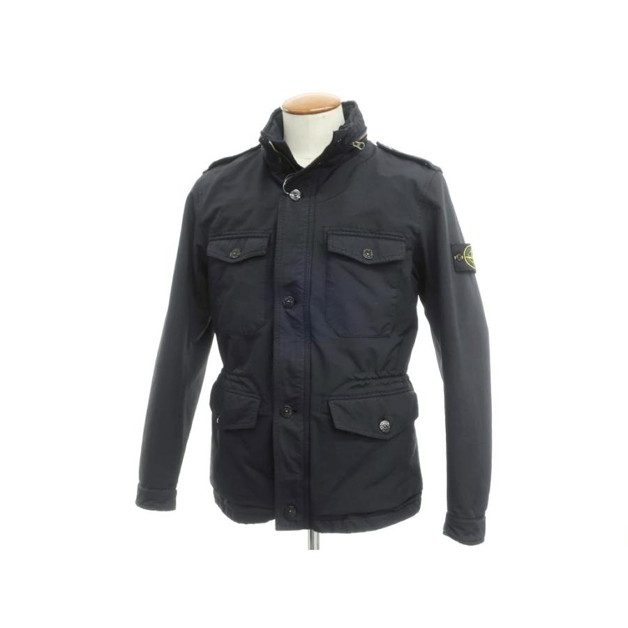 ストーンアイランド STONE ISLAND ポリエステルナイロン M-65型 中綿入りフィールドジャケット ブルゾン ネイビー M｜ritagliolibro｜02