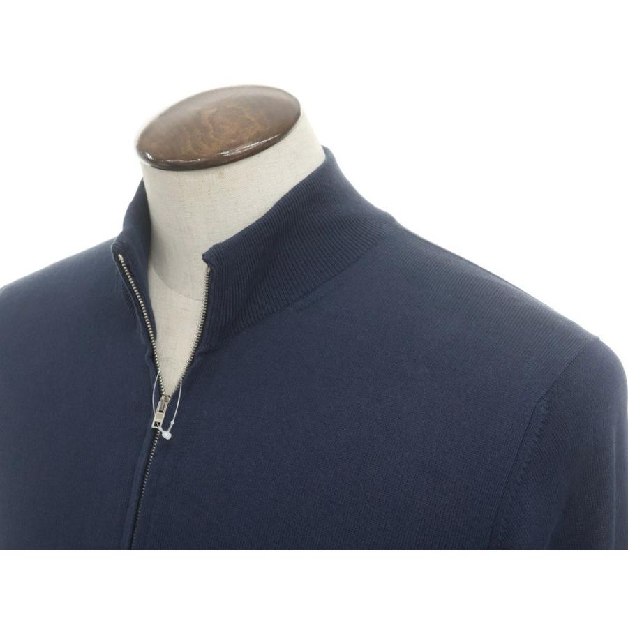 ZANONE ダークグレー ジップアップカーディガン48