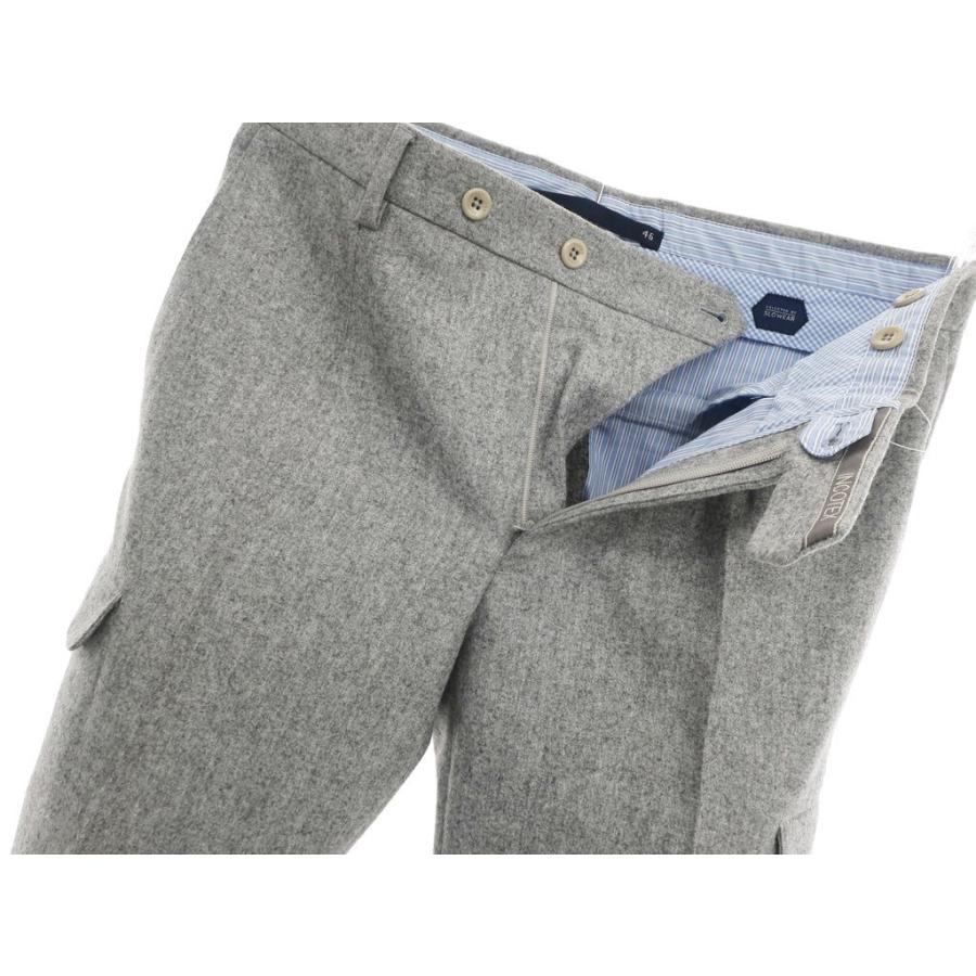 インコテックス　ライトグレー カーゴスラックス ウール SUPER 100'S インコテックス ライトグレー カーゴスラックス ウール SUPER 100'S