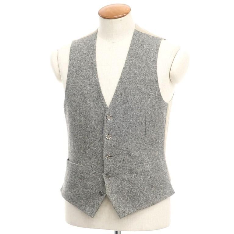 中古】ラルディーニ LARDINI ウール コットン ナイロン ジレ ベスト