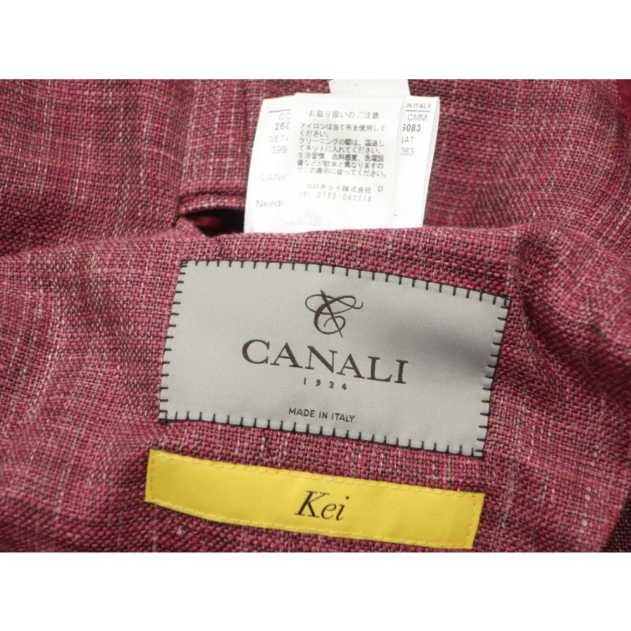 カナーリ CANALI Kei ウールシルクリネン 2B テーラードジャケット