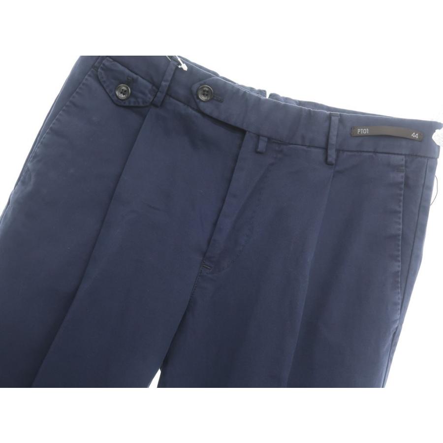 未使用 ピーティートリノ PT TORINO コットン ワンプリーツ スラックス