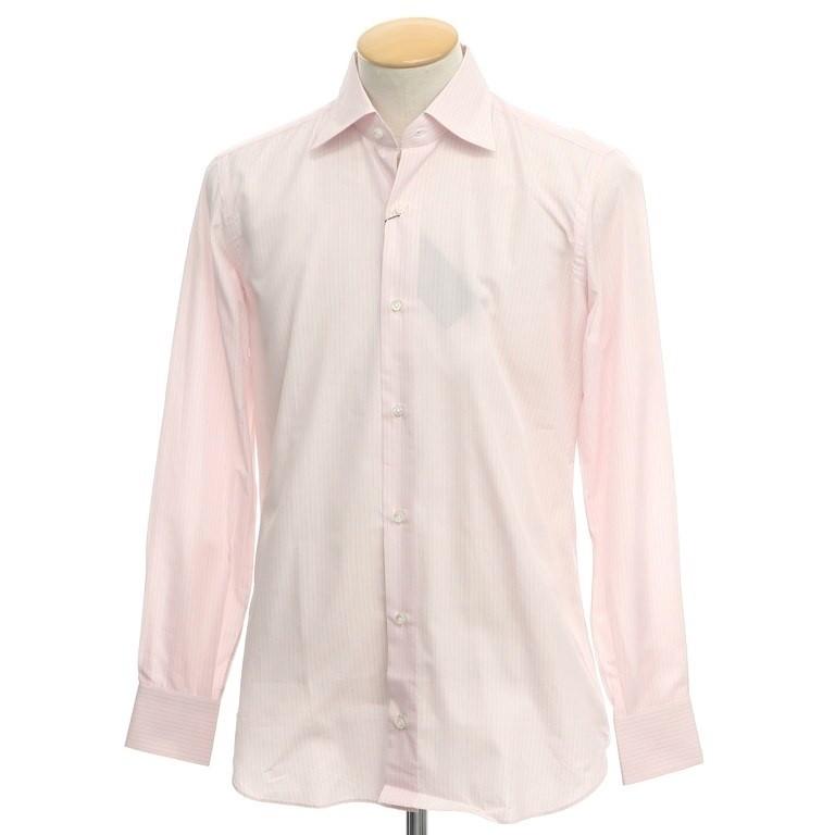 タイユアタイ ドレスシャツ Tie ピンク Your Tie ストライプ コットン ドレスシャツ 37 ワイシャツ ヤフーショップ リタリオリブロ