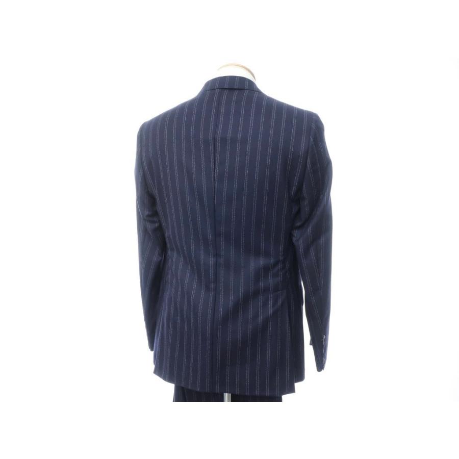 サルトリア ラトレ 2つボタン 44 Latorre Sartoria ウール ストライプ ストレッチ スーツ ダークブラウン 入園入学祝い Sartoria