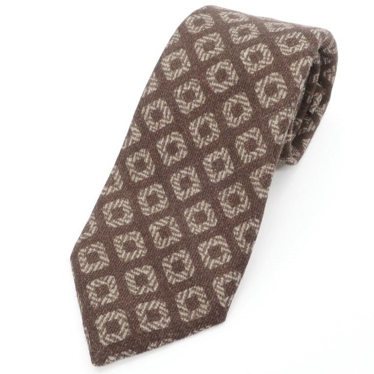 イザイア Isaia プリント ウール 7fold ネクタイ ブラウン Cpd 1 リタリオリブロ ヤフーショップ 通販 Yahoo ショッピング