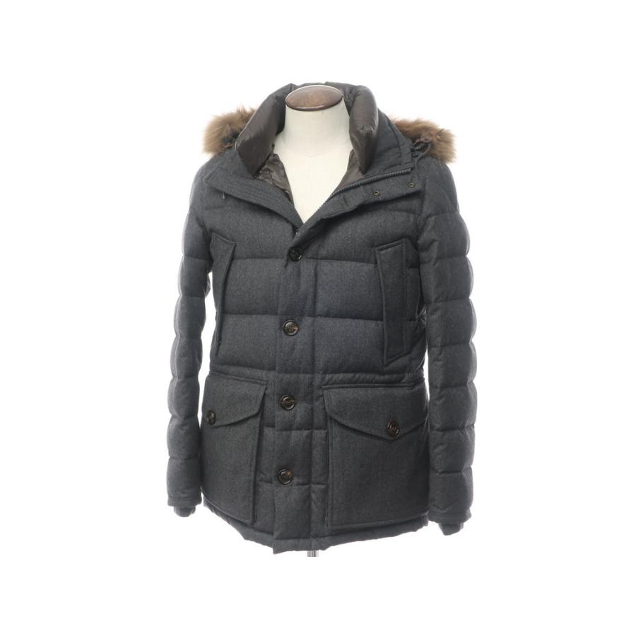未使用 モンクレール MONCLER RETHE ウール フーデッドダウンパーカー  