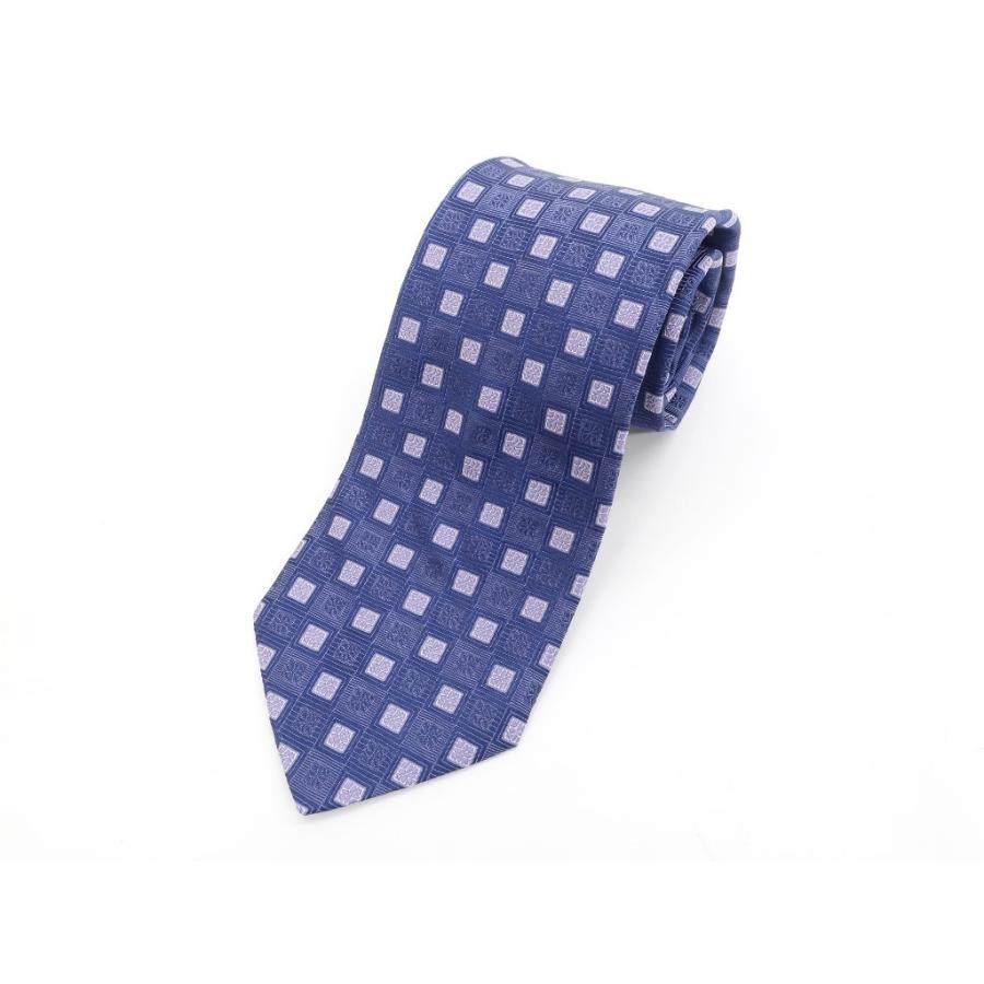 エス テー デュポン S.T.Dupont 小紋 シルク 3つ折り ネクタイ