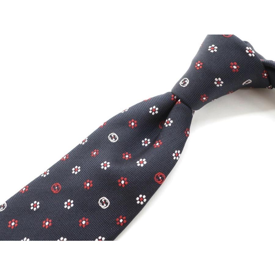超特価SALE開催！ GUCCI GU006 シルク ロゴ 織地 ネクタイ ネクタイ