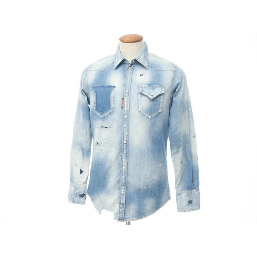 全国総量無料で ディースクエアード メンズ シャツ トップス Faded