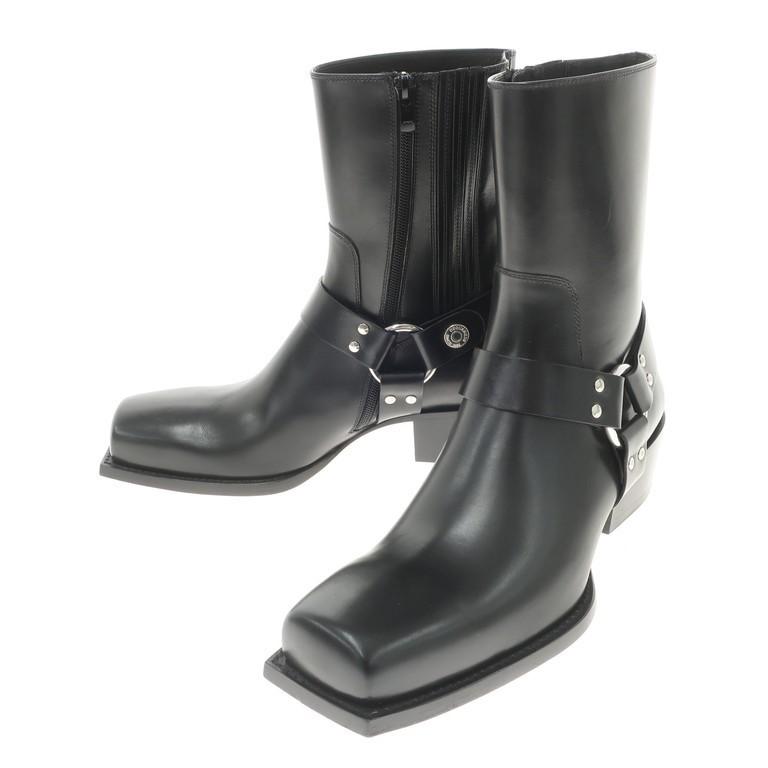 海外輸入】 定価17万 DSQUARED2 ハーネスブーツ リングブーツ サイズ43