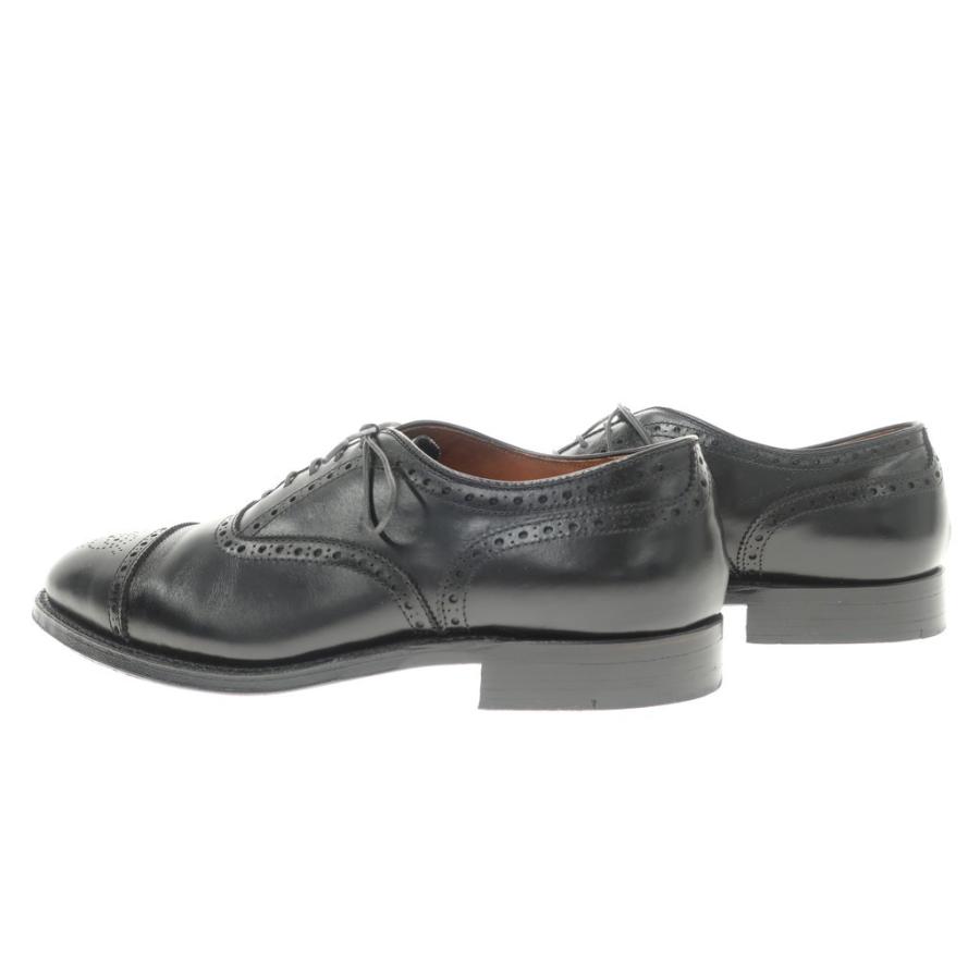 オールデン ALDEN 909 カーフ セミブローグ シューズ ブラック 9 D :1