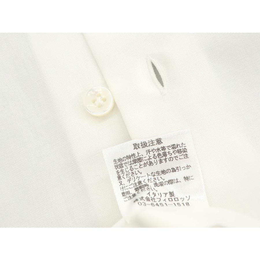 未使用 マリアサンタンジェロ Maria Santangelo コットン レギュラーカラー ドレスシャツ ホワイト 39｜ritagliolibro｜07