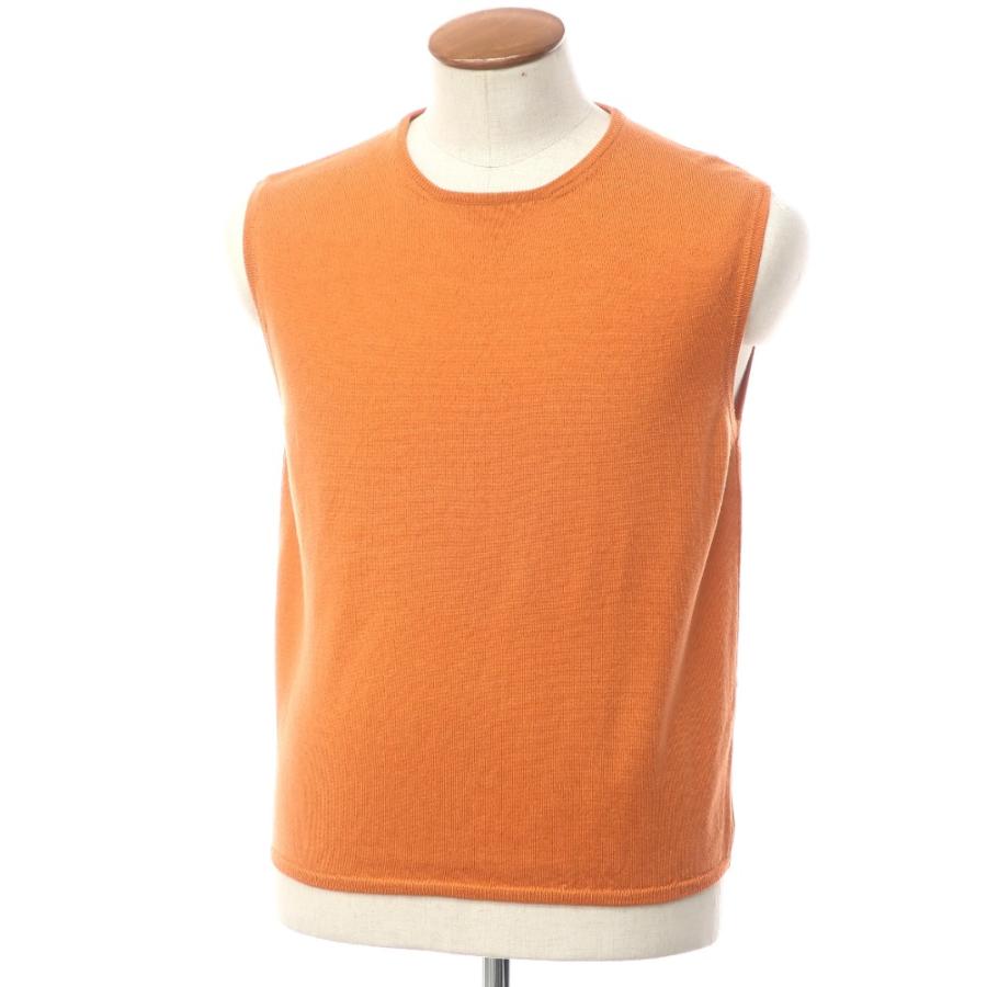 中古】クルチアーニ CRUCIANI ウール ハイゲージ クルーネック ニット