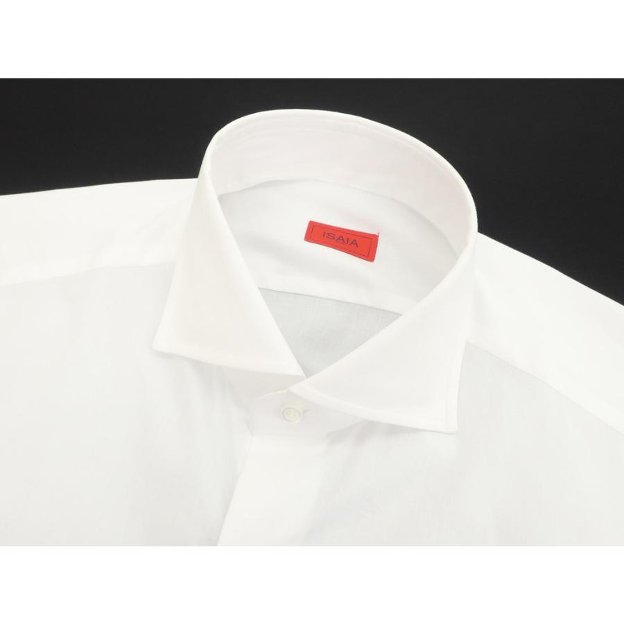 イザイア ISAIA LEUCA ワイドカラー ドレスシャツ ホワイト 41[CPD]｜ritagliolibro｜05