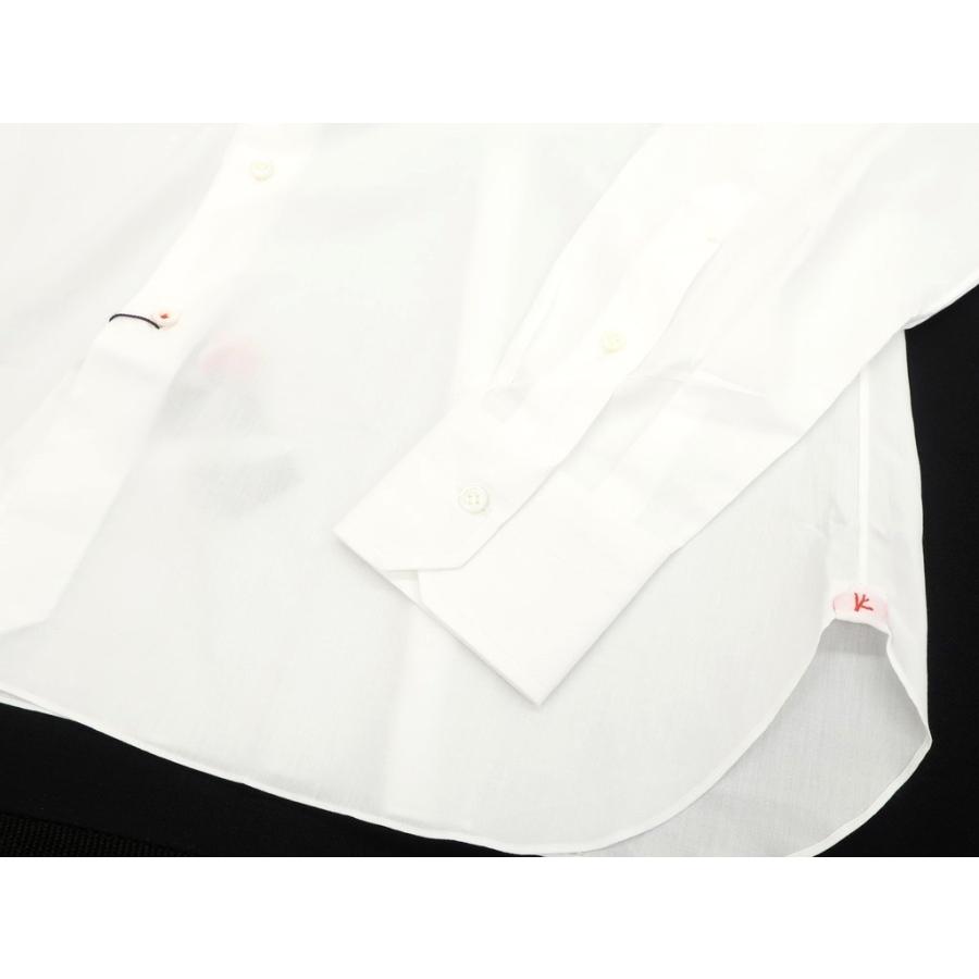 イザイア ISAIA LEUCA ワイドカラー ドレスシャツ ホワイト 41[CPD]｜ritagliolibro｜06