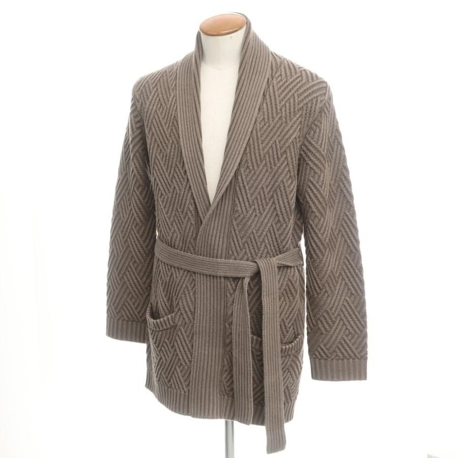 中古】ラルディーニ LARDINI ウール ガウン型 ショールカラー