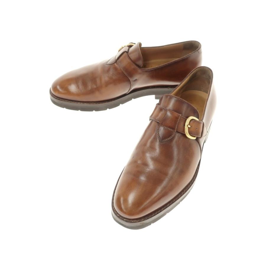 ベルルッティ Berluti シングルモンクストラップ シューズ ブラウン 8