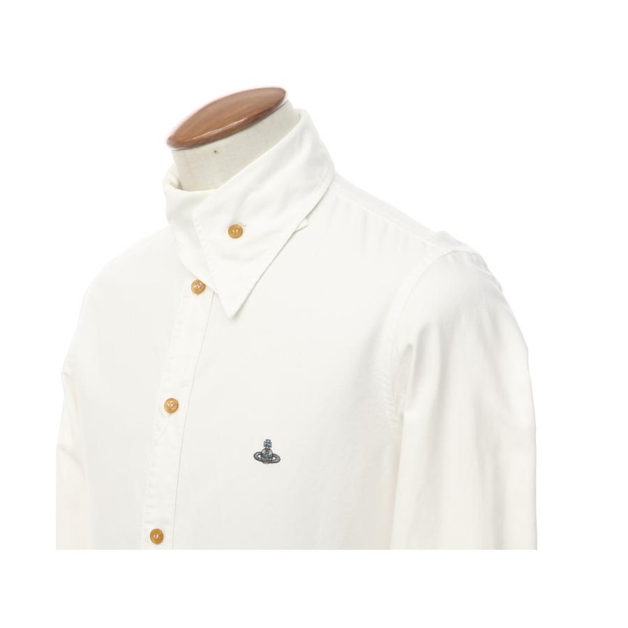 ヴィヴィアンウエストウッド　オックスフォードXXLシャツ　オフホワイト ヴィヴィアンウエストウッドマン Vivienne Westwood MAN