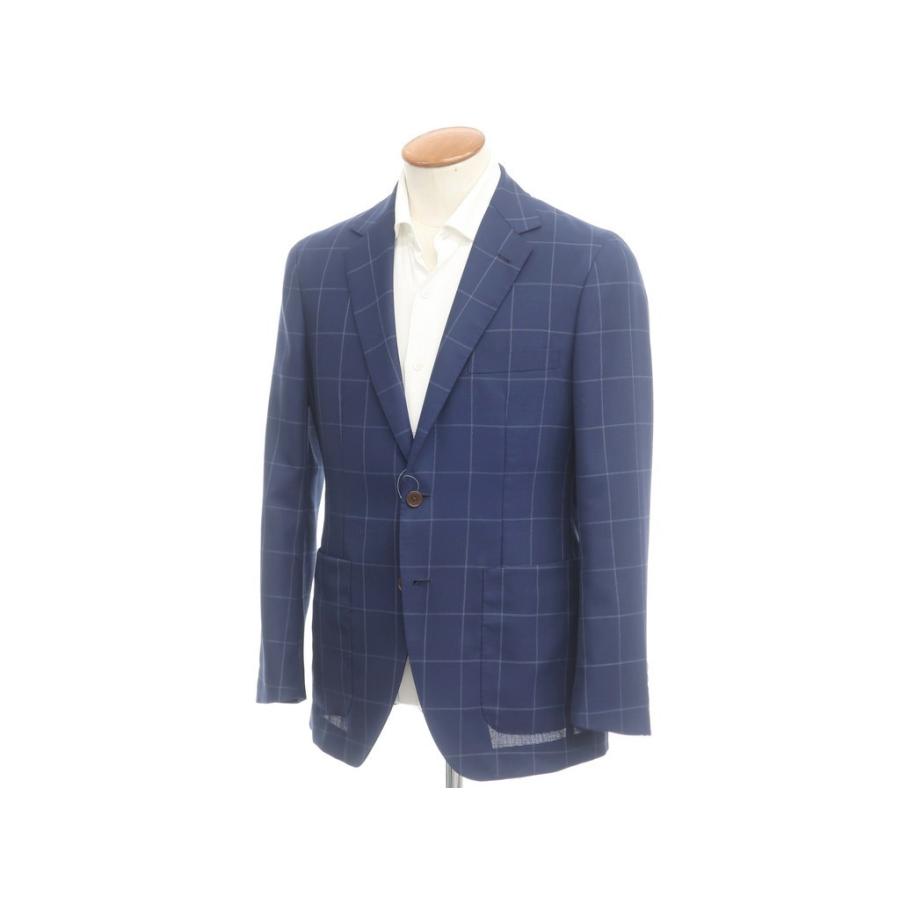 オリヒカ ORIHICA ウールポリエステル チェック テーラードジャケット