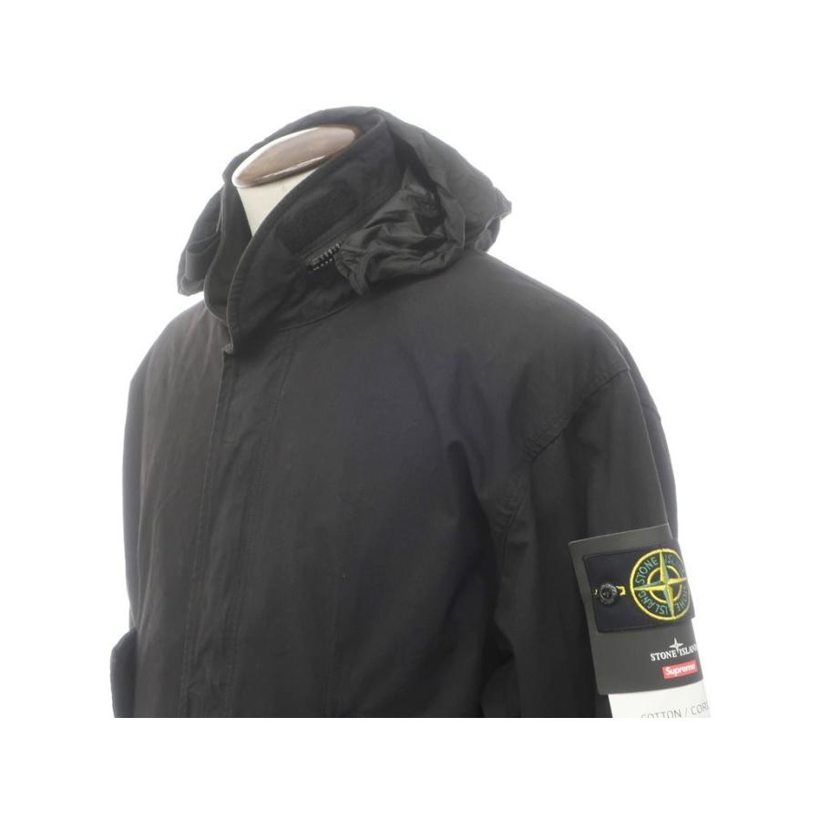 シュプリーム Supreme 2022年春夏 STONE ISLANDコラボ Cotton Cordura shell jacket ミリタリーブルゾン ブラック L｜ritagliolibro｜03