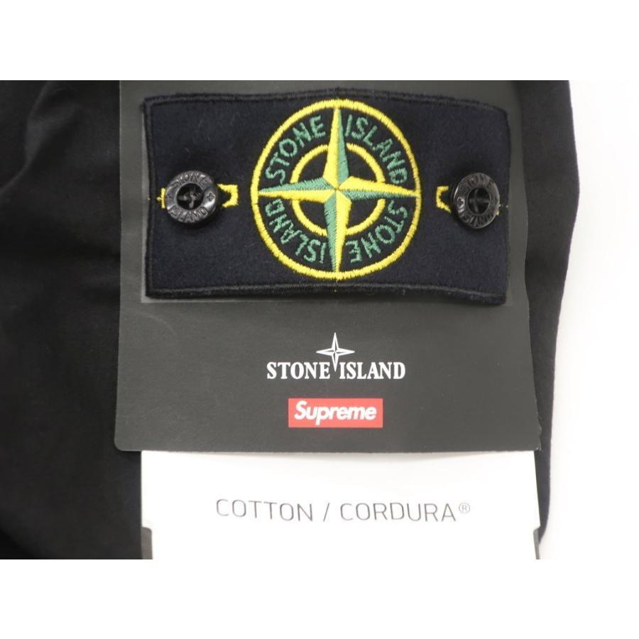 シュプリーム Supreme 2022年春夏 STONE ISLANDコラボ Cotton Cordura shell jacket ミリタリーブルゾン ブラック L｜ritagliolibro｜10