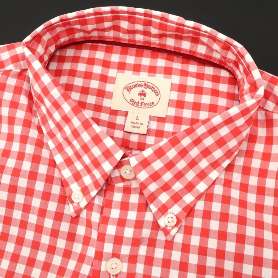 【中古】ブルックス ブラザーズ レッド フリース Brooks Brothers Red Fleece ギンガムチェック BDシャツ【サイズL