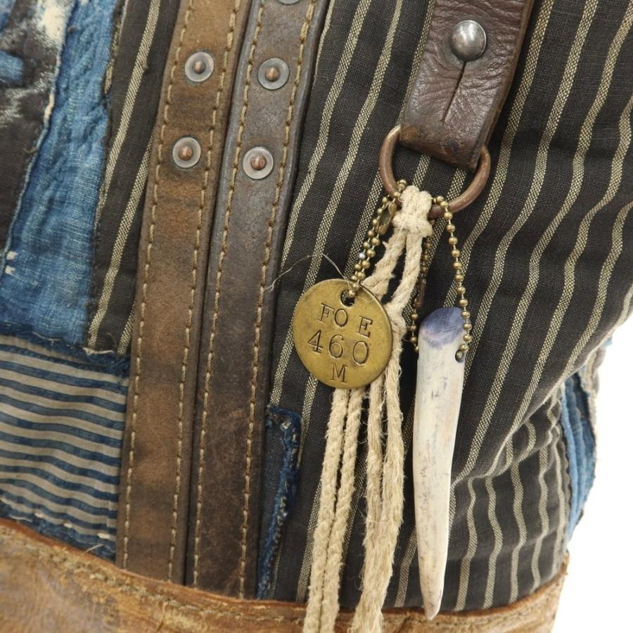 中古】ダブルアールエル RRL ヴィンテージ加工 インディゴパッチワーク