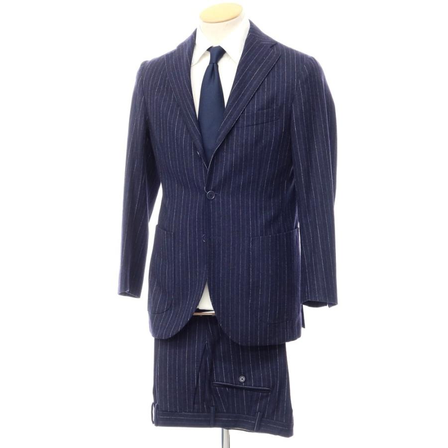 中古】デペトリロ DE PETRILLO ウール ストライプ 3B セットアップ