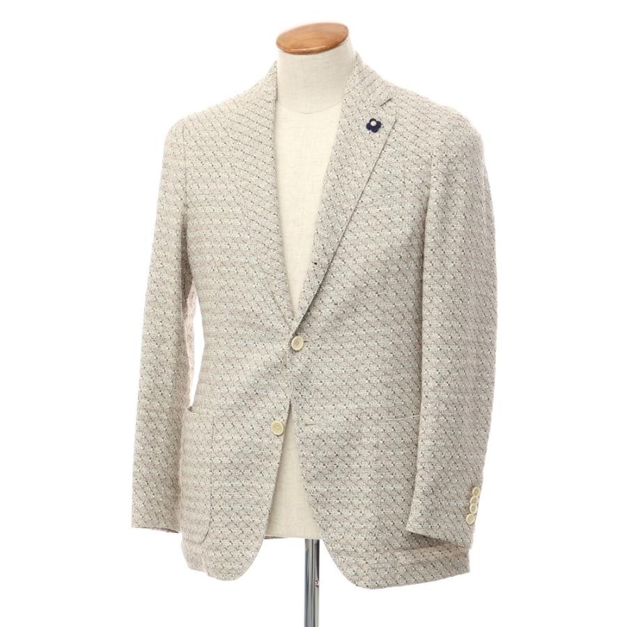 ラルディーニ LARDINI コットンリネン 2B カジュアルジャケット