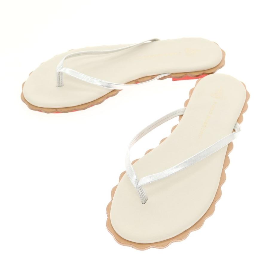 中古】ファビオルスコーニ FABIO RUSCONI トング サンダル シルバー