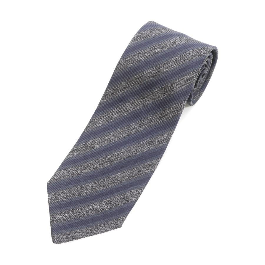 中古】ルイジ ボレッリ Luigi Borrelli ストライプ 3つ折り シルク