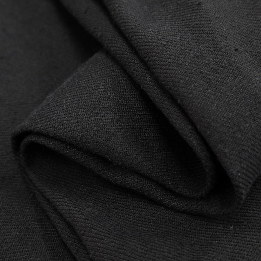 中古】アルテリア ULTERIOR シルクリネン ワイドパンツ ブラック