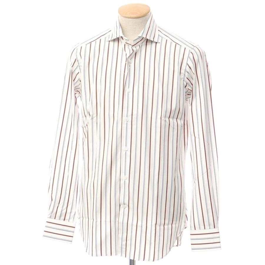 日本製 【新品】バグッタ Bagutta ストライプ ワイドカラー ドレス