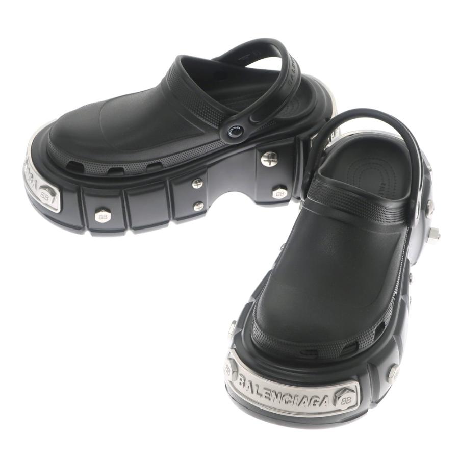 中古】バレンシアガ BALENCIAGA × Crocs HARDCROCS サンダル ブラック