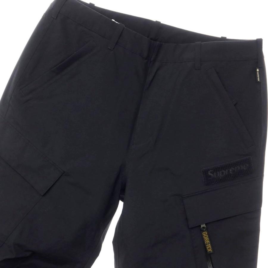 【中古】シュプリーム Supreme 2023年秋冬 GORE-TEX Cargo Pant ゴアテックスナイロン カーゴパンツ ブラック【サイズ34】｜ritagliolibro｜02