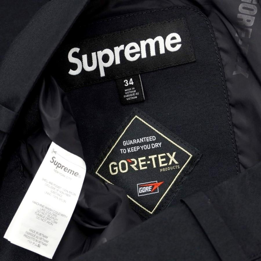 【中古】シュプリーム Supreme 2023年秋冬 GORE-TEX Cargo Pant ゴアテックスナイロン カーゴパンツ ブラック【サイズ34】｜ritagliolibro｜09