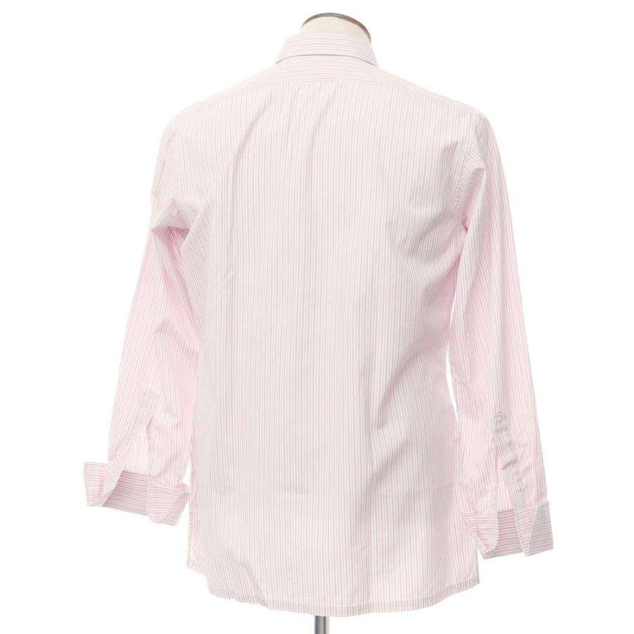 中古】シャルベ CHARVET コットン ダブルカフス レギュラーカラー 