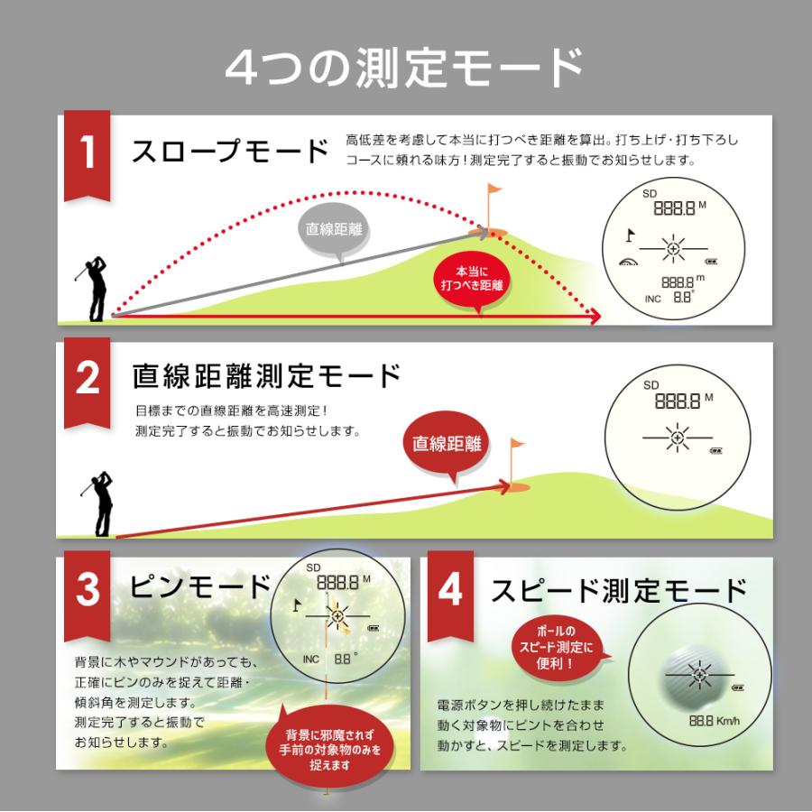 ゴルフ 距離計 レーザー距離計 手ぶれ補正 振動 フラッグモード ゴルフ 距離計 レーザー距離計 手ぶれ補正 振動 フラッグモード