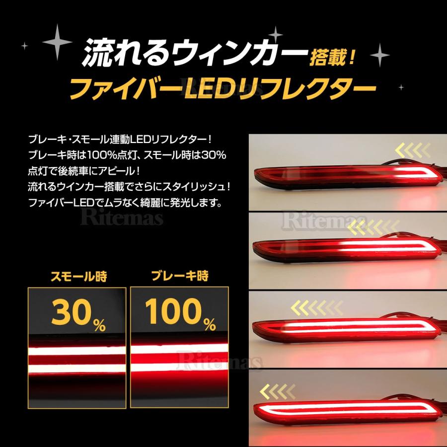 LEDリフレクター 流れるウインカー カムリ 50系 ハリアー60系 マークX