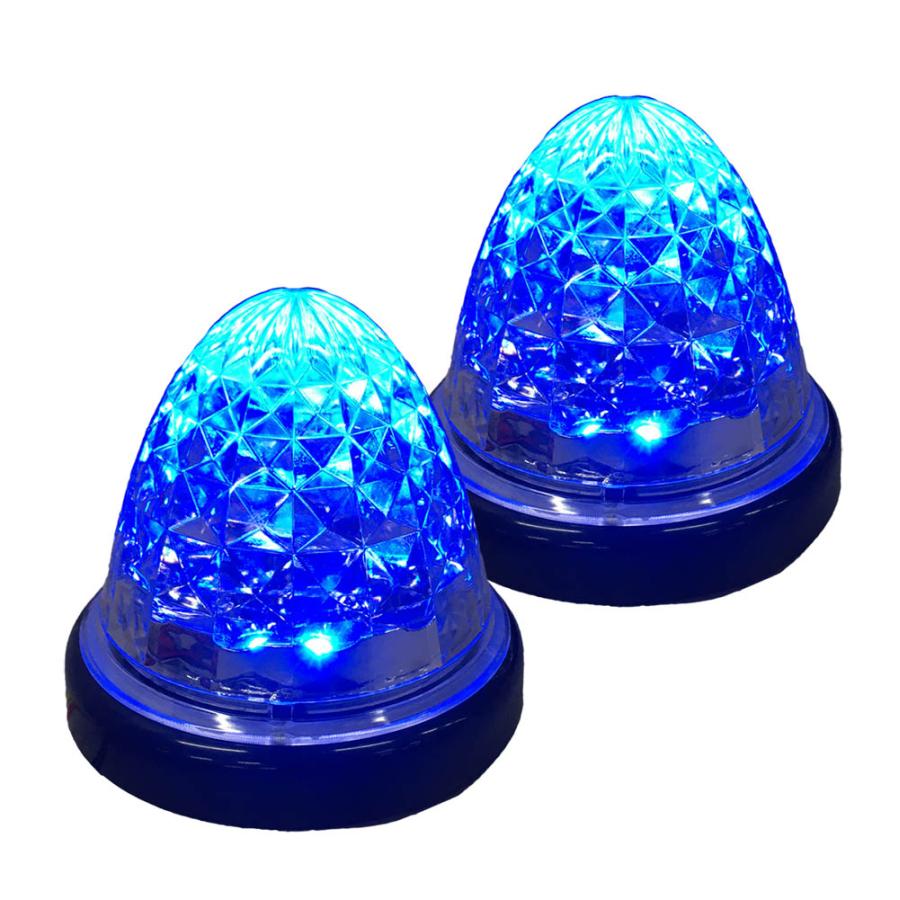 16連LED トラック 24v LED 青発光 青 サイドマーカー デイライト 24V
