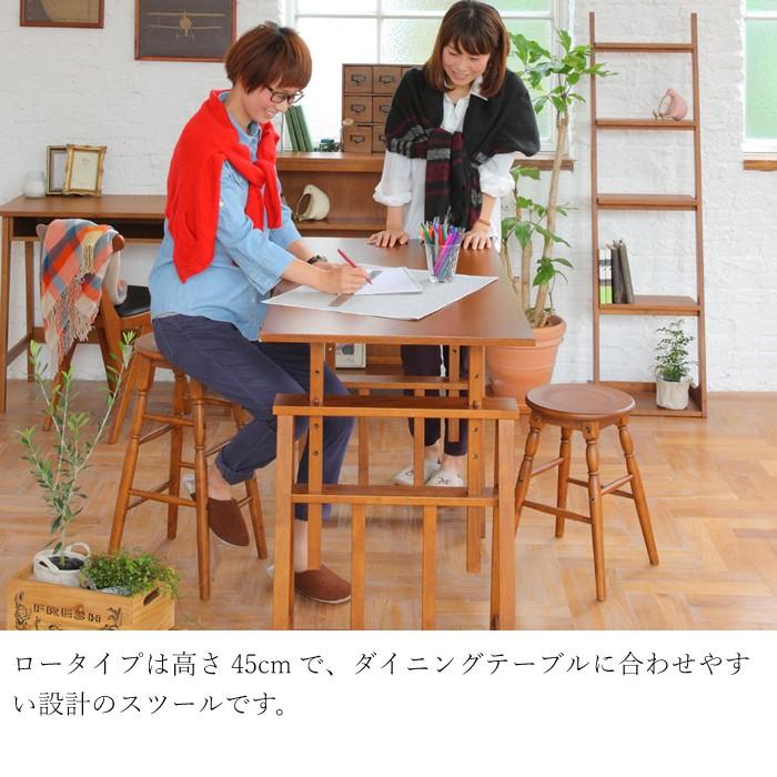 スツール 木製 丸 おしゃれ 背もたれなし 椅子 ダイニングチェア