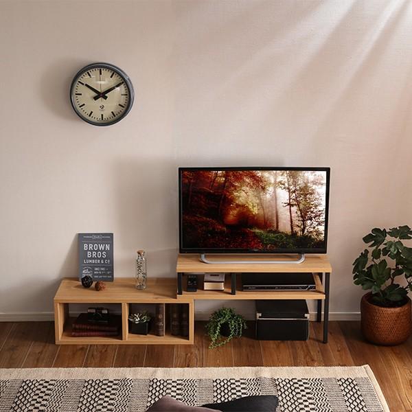 テレビ台 ローボード おしゃれ小さいテレビ台 幅75 135 伸縮 コーナー 斜め置き コンパクト 一人暮らし テレビ置き台 Va 75ex インテリアショップリトマート 通販 Yahoo ショッピング