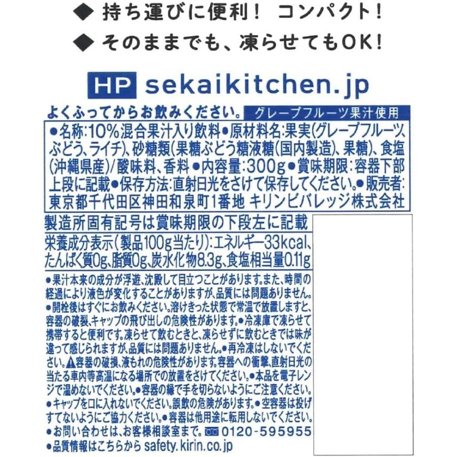 キリン　世界のKitchenから　ソルティライチ　パウチ 300g ×10個｜ritsumushop｜04